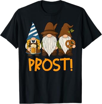 Prost! Funny Oktoberfest Gnomes for Beer Lovers T-Shirt