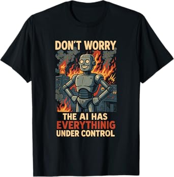 Funny AI Programmer Don’t Worry The Robot Has It Covered T-Shirt