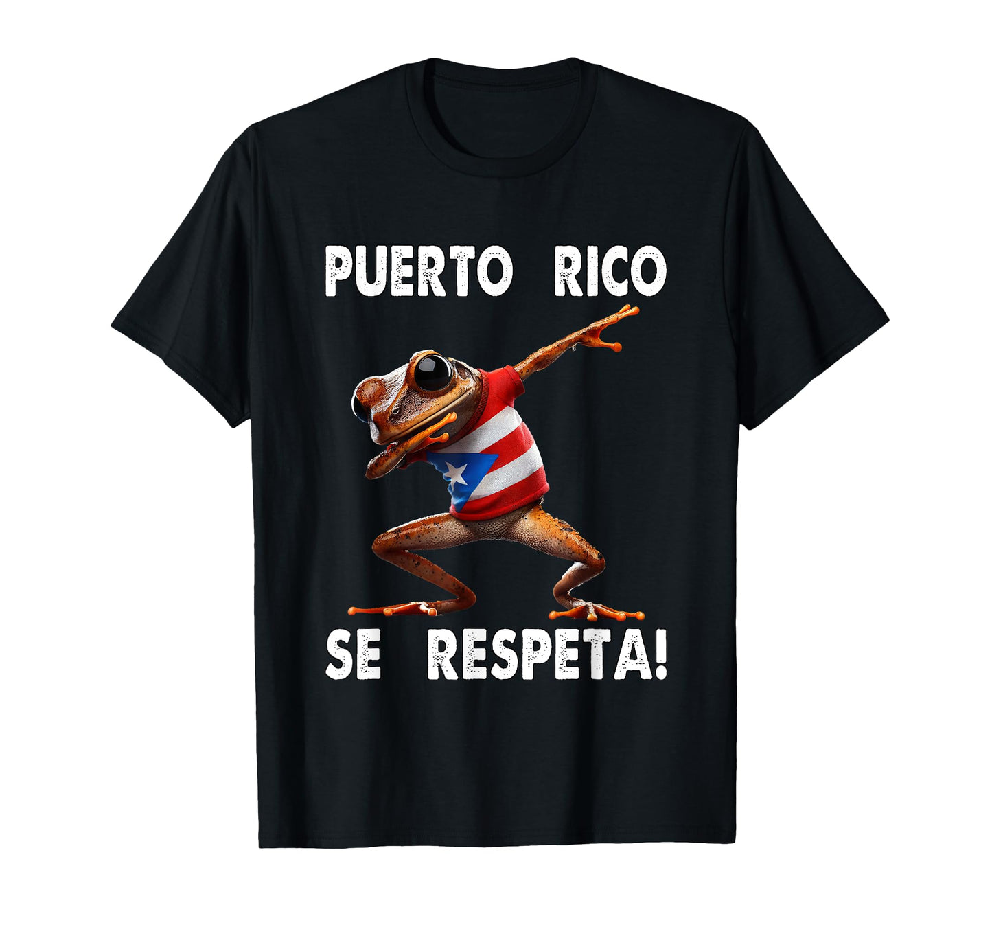 Puerto Rico Se Respeta Coqui Dab PR Flag Boricua T-Shirt