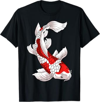 Koi Fish Carp Japanese Asian Nishikigoi Taisho Sanke Asagi T-Shirt