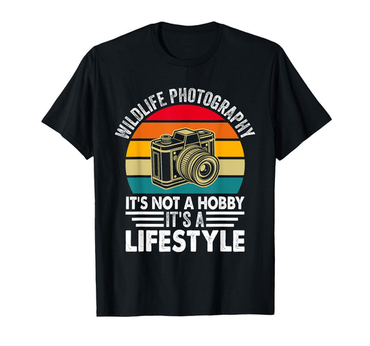 Retro Wildlife Photography Lifestyle Wildlife Photographer T-Shirt