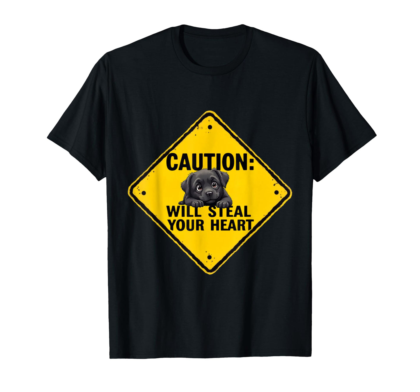 Caution Sign Cane Corso Dog Funny Gift Cane Corso Puppy T-Shirt