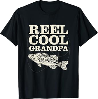 Reel Cool Grandpa Fishing Fathers Day T-Shirt