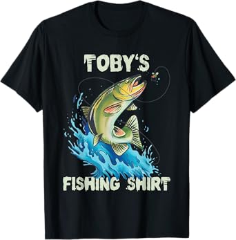 Mens Toby's Fishing Shirt - Personalized Fishing T-Shirt
