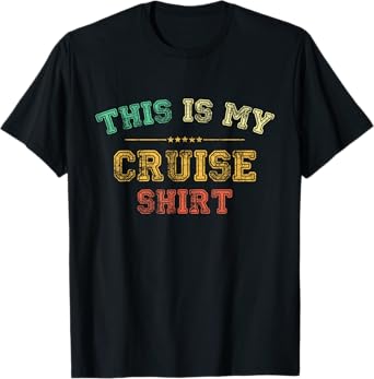 This is My Cruise Shirt Funny Love Cruising Vacation Trip T-Shirt