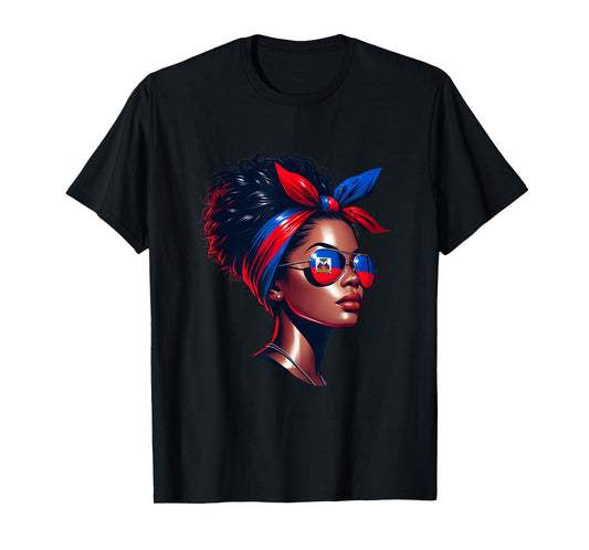 Haitian Flag Day Queen Haiti Flags Men Women Boys Girls Kids T-Shirt