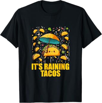 It's Raining Tacos Funny Taco Lovers Kids Girls Boys T-Shirt