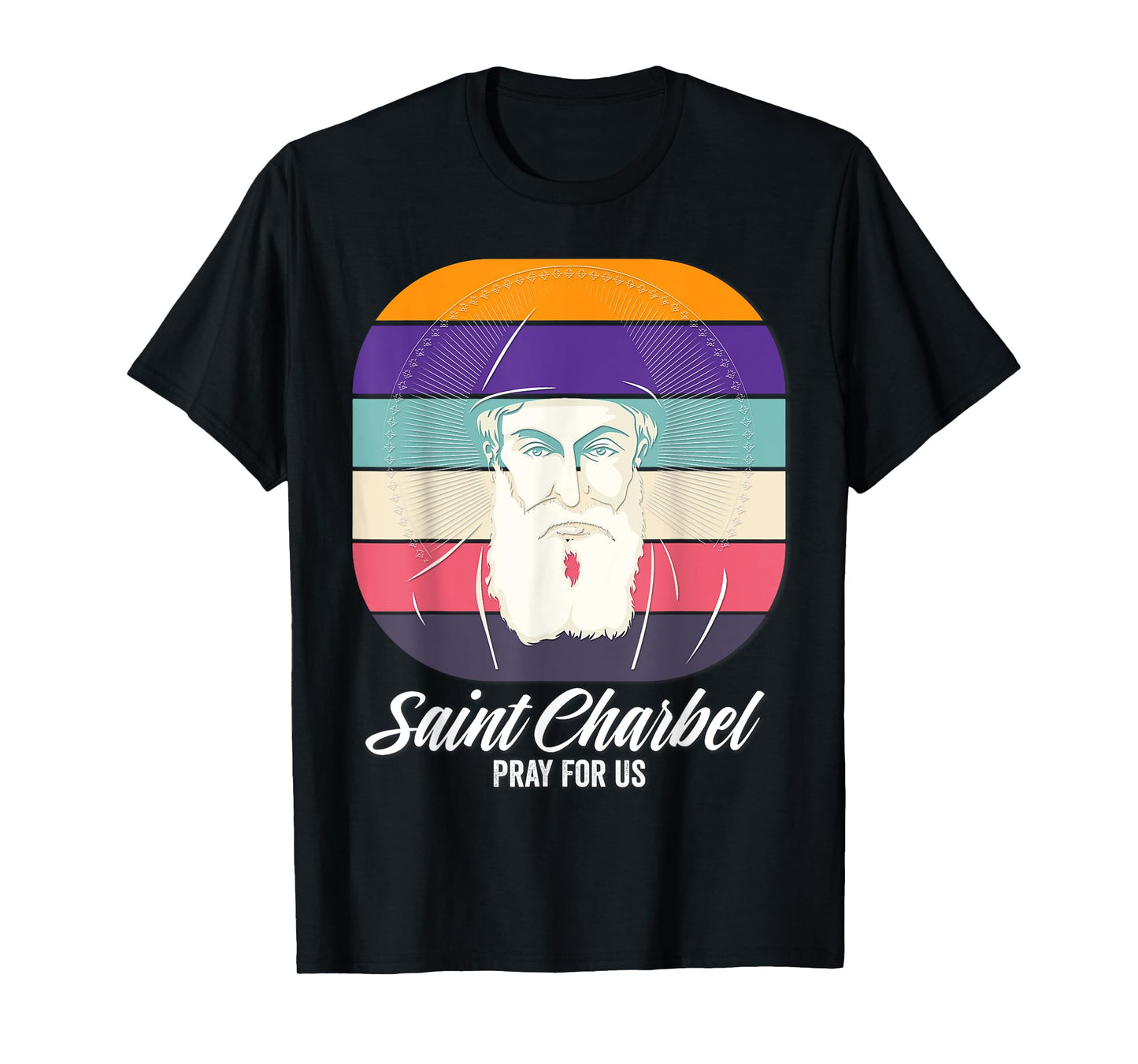 Saint Charbel Makhlouf Maronite Monk and Priest Catholic T-Shirt