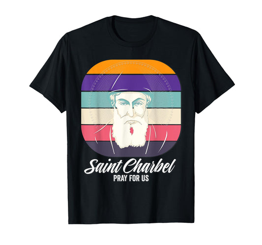 Saint Charbel Makhlouf Maronite Monk and Priest Catholic T-Shirt