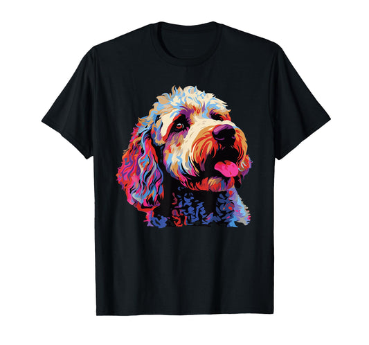Watercolor Colorful Lagotto Romagnolo Dogs T-Shirt
