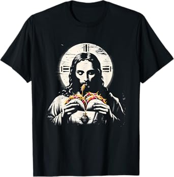 Jesus Eating Tacos - Funny Christian Religious Taco Lover T-Shirt