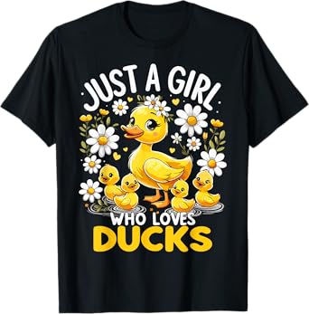 Cute Duck Lover Just A Girl Who Loves Ducks T-Shirt
