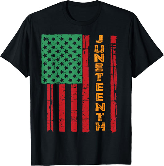 Juneteenth American Flag T-Shirt