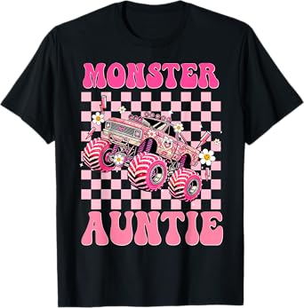 Monster Truck Auntie Monster Truck Are My Jam Truck Lovers T-Shirt