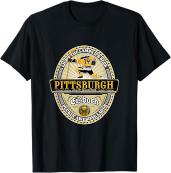 Light the Lamps Vintage Beer Label - Pittsburgh T-Shirt