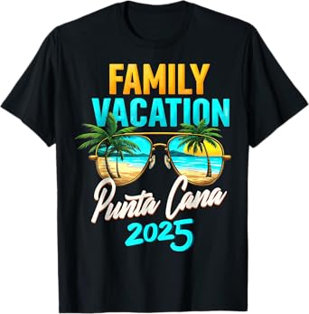 Family Vacay Squad Trip Family Vacation Punta Cana 2025 T-Shirt