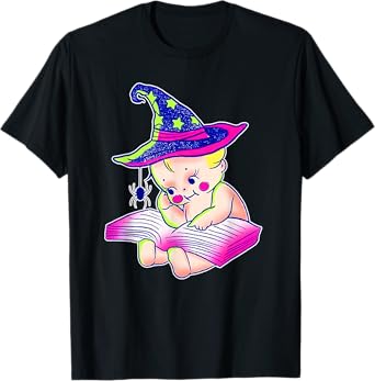 Kewpie Baby Witch Spider Magic Spell Tattoo Flash T-Shirt