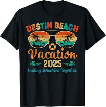 Destin Beach Florida Vacation 2025 Friends Family Summer T-Shirt