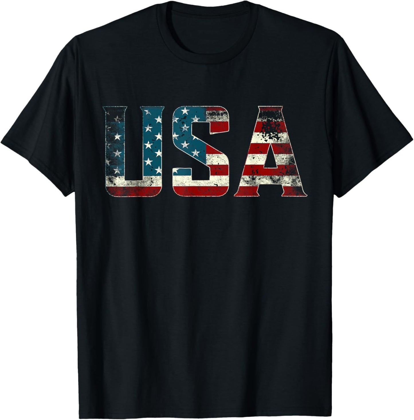 Usa T Shirt Patriotic American Flag Men Women Kids July 4th T-shirt