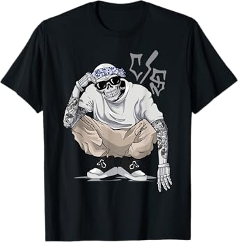 Cholo Chicano Tattoo Cool Mexican Gangster Skeleton Mexico T-Shirt