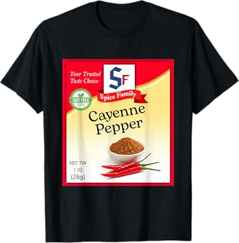 Cayenne Pepper Condiment Holiday Spice Group Costumes T-Shirt