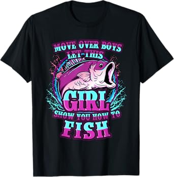 Girls Fishing Shirt Let This Girl Show You How To Fish T-Shirt