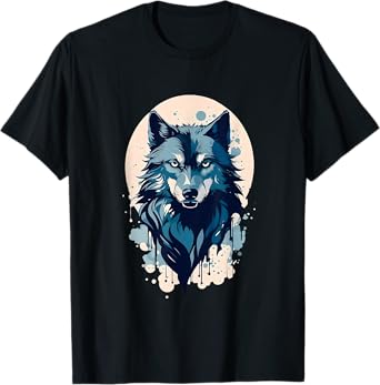 Vintage wolf mens Shirt wolf women Lovers for boys and girls T-Shirt