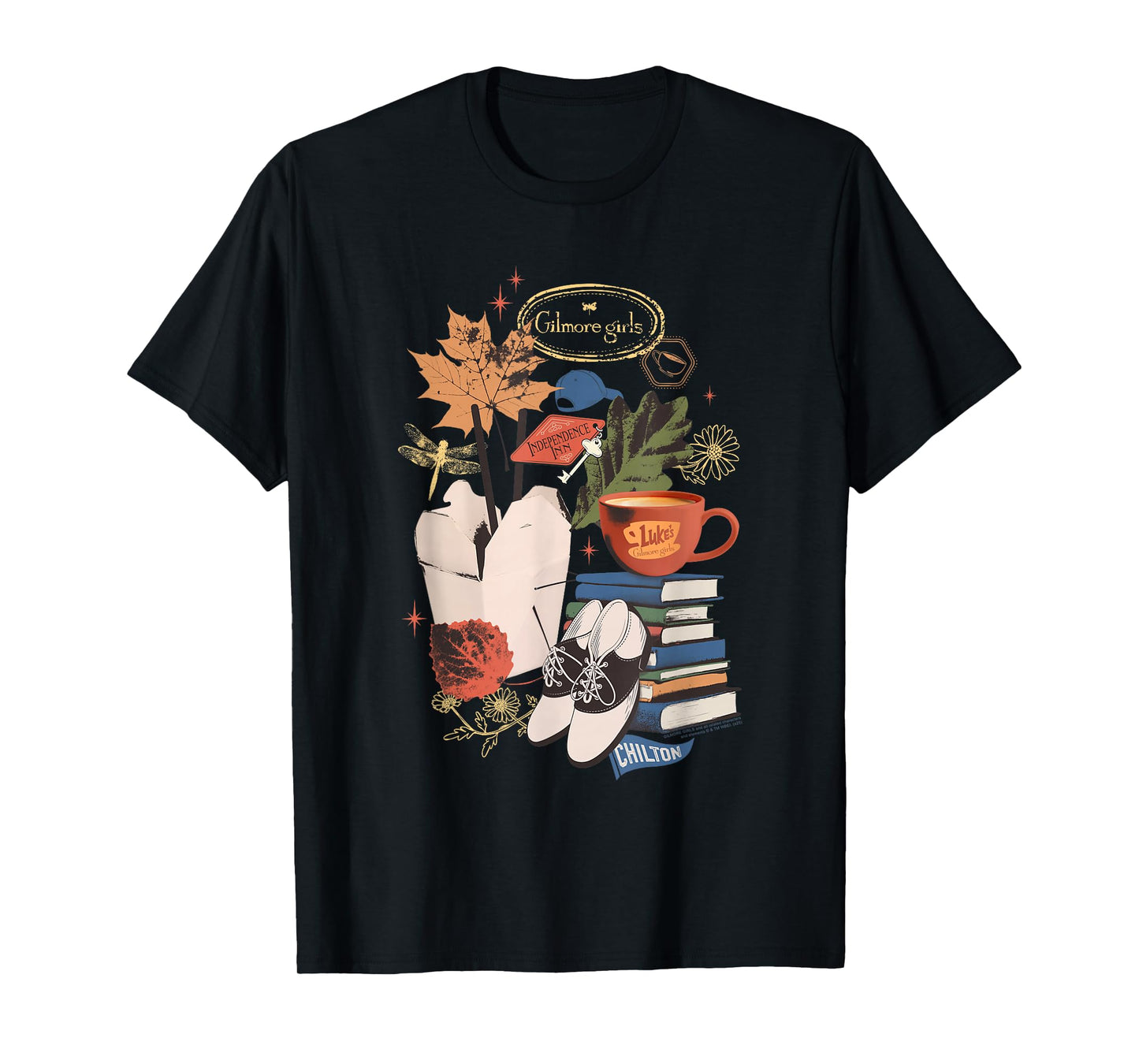 Gilmore Girls Favorite Things Classic Item Collage TV Show T-Shirt