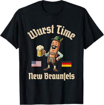 Wurst Time Wurst Fest German Beer Festival New Braunfels T-Shirt