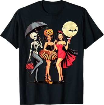 Cute Spooky Halloween Costume Party for Women Girls T-Shirt