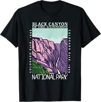 Black Canyon Of The Gunnison National Park Colorado Vintage T-Shirt
