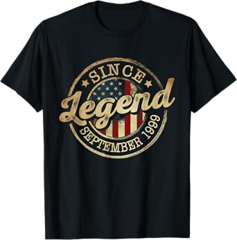 Legend Since September 1999 Vintage 26th Birthday Classic T-Shirt