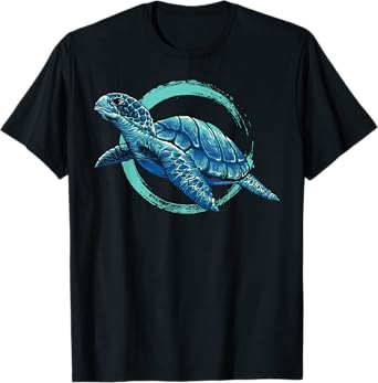 Cute Sea Animal Lover Ocean Pet Owner Gift Aquarium Turtle T-Shirt