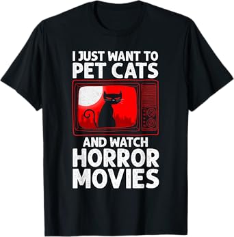 Cute Horror Movie Design For Men Women Horror Movie Lover T-Shirt