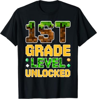 Back to School 1st Grade Boys Gamer First Day of First Grade T-Shirt