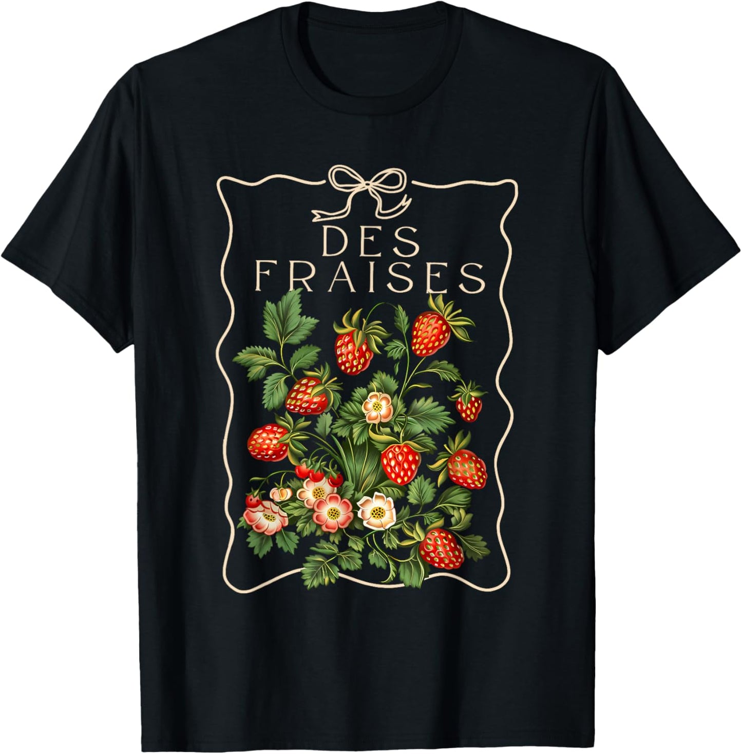 Summer Fruit Strawberry Coquette Fraise Summer Farmer Market T-Shirt