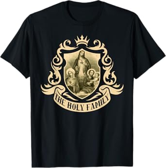 Holy Image Catholic Family Sagrada Familia Joseph Mary Jesus T-Shirt