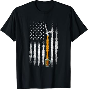 USA Flag Craft Beer Women Men T-Shirt