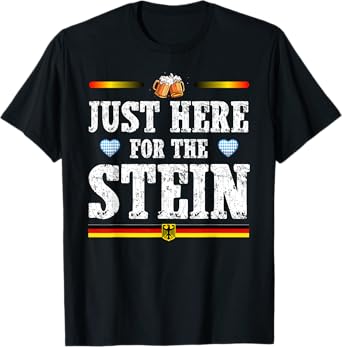 Just Here for The Stein Beer Oktoberfest Funny Oktoberfest T-Shirt