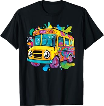 Colorful School Bus T-Shirt