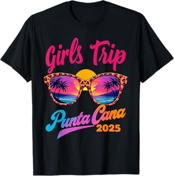 Girls Trip Punta Cana 2025 Matching Summer Vacation Women T-Shirt