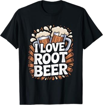 I Love Root Beer Fun Celebration Quote T-Shirt