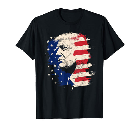 President Trump Portrait Vintage T-Shirt