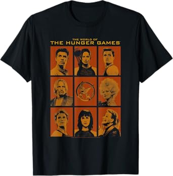 The Hunger Games Catching Fire Character Grid Movie T-Shirt