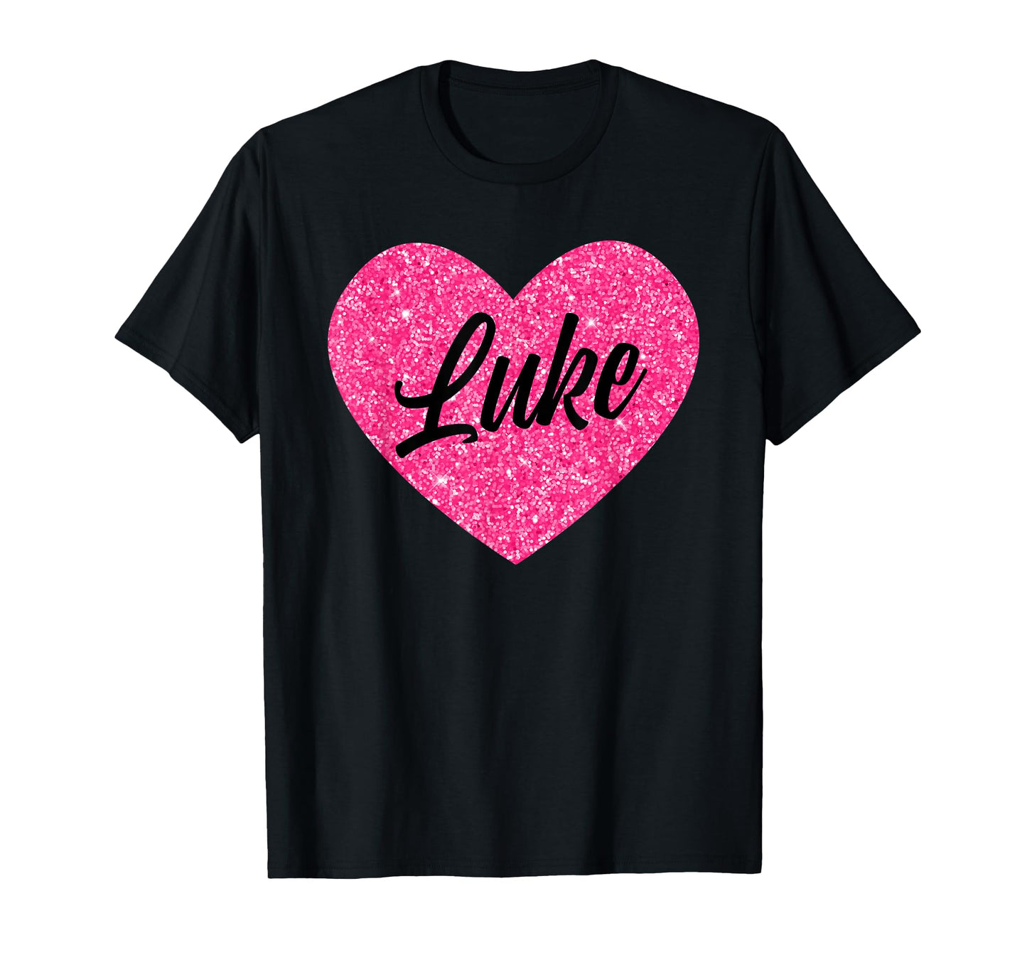I Love Luke Cute Luke Pink Heart for Valentines Day T-Shirt