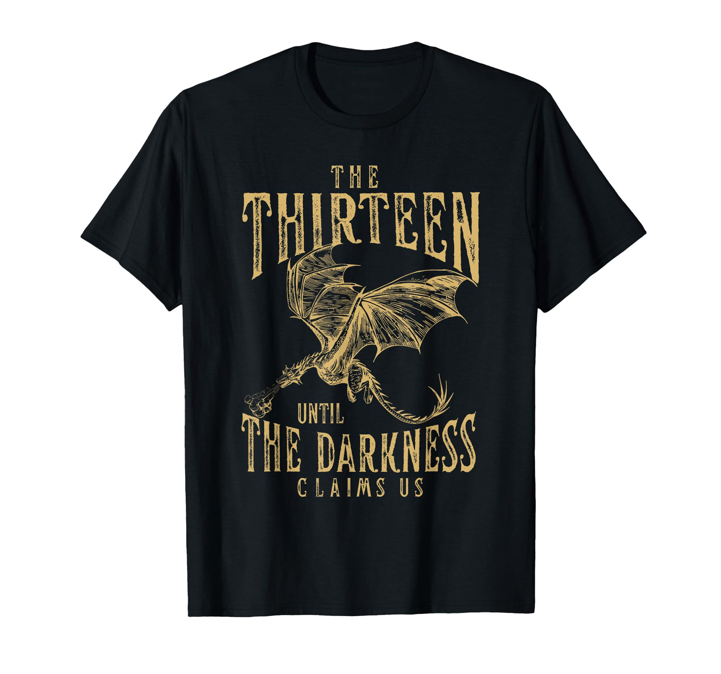 Retro Vintage The Thirteen Until the Darkness Claims Us Book T-Shirt