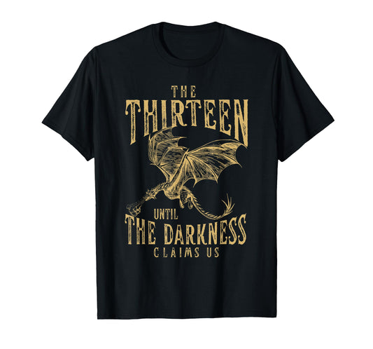 Retro Vintage The Thirteen Until the Darkness Claims Us Book T-Shirt