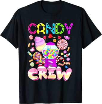 Candy Crew Costume Candy Land Kids Boy Girls Sweet Foods T-Shirt