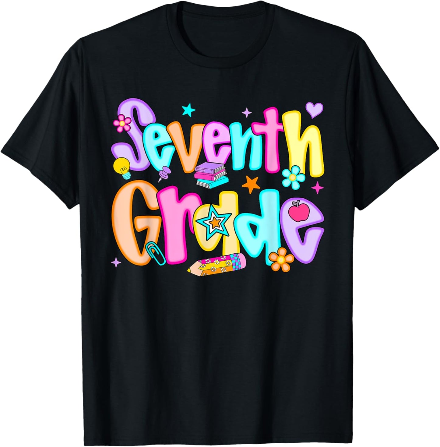 Preppy 7th Grade Back To School Teacher Girls Tee | TeeBrew
