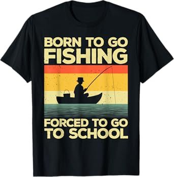 Unique Fishing Gift Fisherman Accessories & Stuff Unisex Adults Kids Black Cotton 65% Polyester 35% Short Sleeve Crew Neck Classic Fit T-Shirt Small